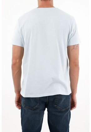 Tennis Camiseta Cuello Redondo Azul Para Hombre