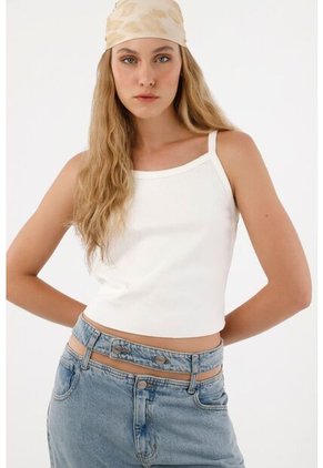 Tennis Camiseta Crop De Tiras Para Mujer