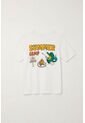 Camiseta Con Estampado Summer Camp Blanca Para Niño de Tennis