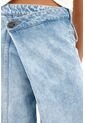 Tennis Jean Wide Leg Asimétrico De Tiro Bajo Para Mujer de Tennis