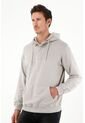Buzo Tipo Hoodie Con Capucha Gris Para Hombre de Tennis