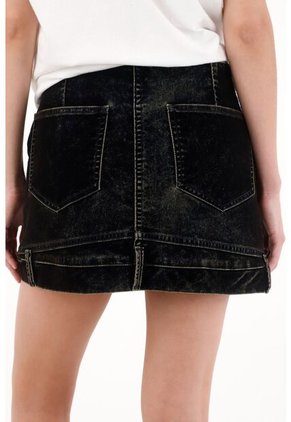 Tennis Falda Corta En Terciopelo Con Bolsillos Invertidos Para Mujer