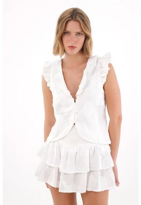 Tennis Camisa Con Bolero Crudo Para Mujer