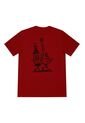 Camiseta Roja Con Estampado Posterior Para Hombre de Tennis