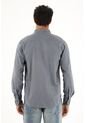 Tennis Camisa Oxford Manga Larga Azul Para Hombre de Tennis