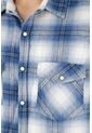 Tennis Camisa Tipo Leñadora Azul Para Hombre de Tennis