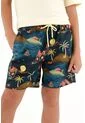 Pantaloneta De Baño Azul Con Estampado De La Selva Para Niño de Tennis