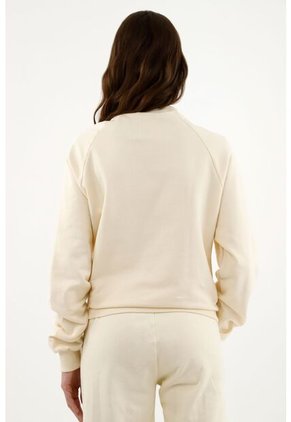 Buzo Crudo Cuello Redondo Para Mujer