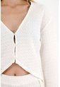 Tennis Camisa Manga Larga Con Tela Texturizada Crudo Para Mujer de Tennis