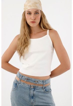 Tennis Camiseta Crop De Tiras Con Estructura Ligera Para Mujer
