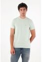 Tennis Camiseta Con Mini Raqueta Verde Con Caída Natural Para Hombre de Tennis