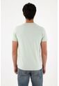Tennis Camiseta Con Mini Raqueta Verde Con Caída Natural Para Hombre de Tennis