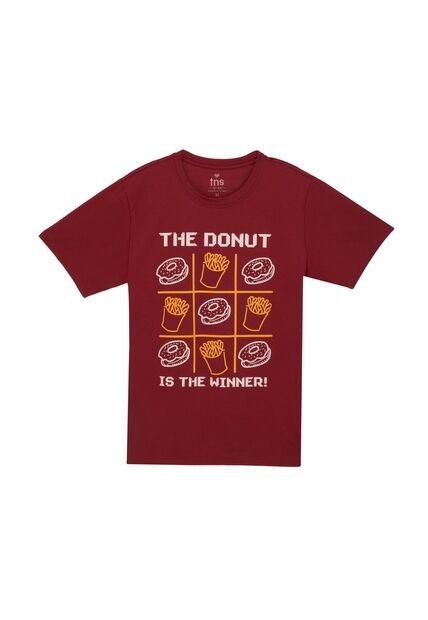 Tennis Camiseta Básica Manga Corta Roja Para Hombre