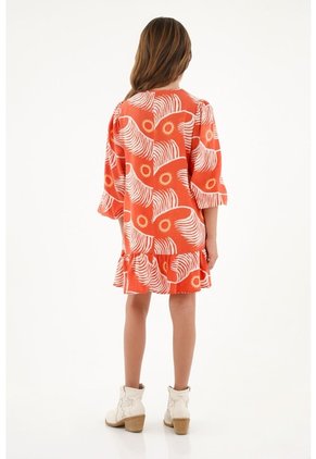 Vestido Naranja Para Niña