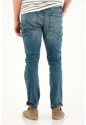 Tennis Jean Nudy Tiro Medio Clásico Azul Para Hombre