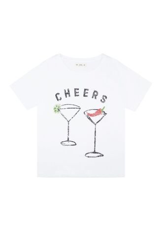 Tennis Camiseta Básica Estampada Blanca Para Mujer Tennis