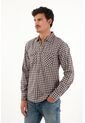 Tennis Camisa Leñadora Con Botones En Madera Café Para Hombre de Tennis