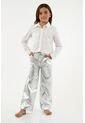 Camisa Blanca Manga Larga Para Niña de Tennis