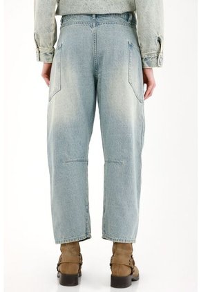 Tennis Jean Horseshoe Tiro Bajo Azul Claro Para Mujer