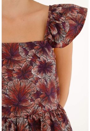 Camisa Morada De Tiras Para Mujer