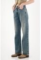 Tennis Jean Wide Leg Tiro Alto Azul De Silueta Ajustada Para Mujer de Tennis