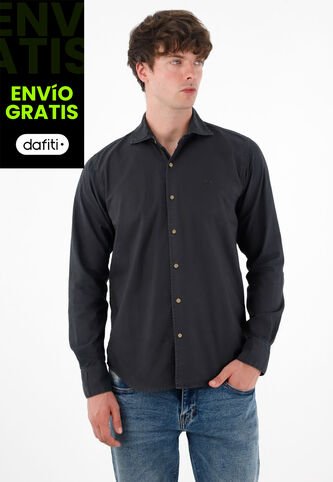 Tennis Camisa Manga Larga Negra Para Hombre Tennis