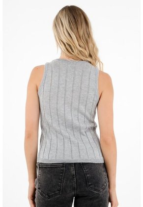 Tennis Camiseta Gris Manga Sisa Para Mujer