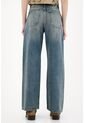 Tennis Jean Wide Leg Tiro Alto Azul De Silueta Ajustada Para Mujer de Tennis