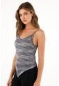 Tennis Camiseta Tipo Pañoleta Gris Para Mujer de Tennis