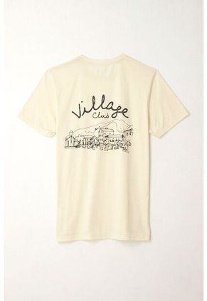 Tennis Camiseta Básica Crudo Con Estructura Suave Para Hombre