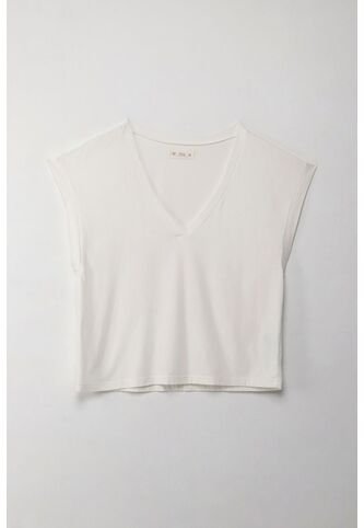 Tennis Camiseta Manga Sisa Crudo Para Mujer Tennis