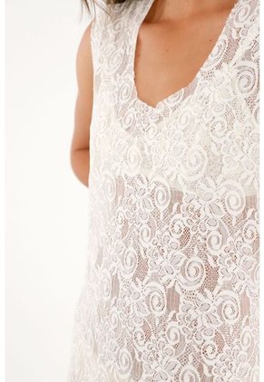 Tennis Vestido Largo En Encaje Para Mujer