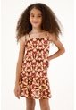 Vestido Estampado Con Bolero En Ruedo Para Niña de Tennis