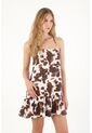 Vestido Corto Con Estampado Animal Print Para Mujer de Tennis