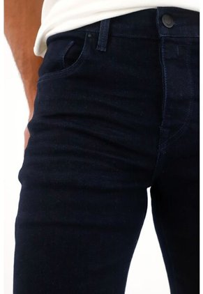 Tennis Jean Super Skinny De Tiro Medio Azul Para Hombre