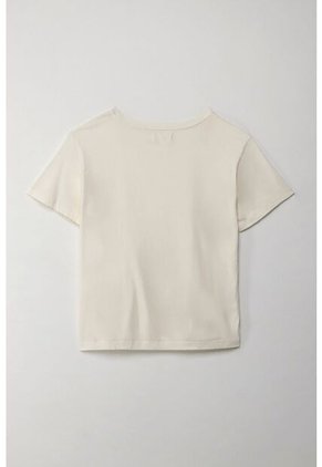 Tennis Camiseta Con Estampado En Punto Corazón Crudo Para Mujer