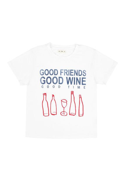 Camiseta Blanca Estampada Para Mujer