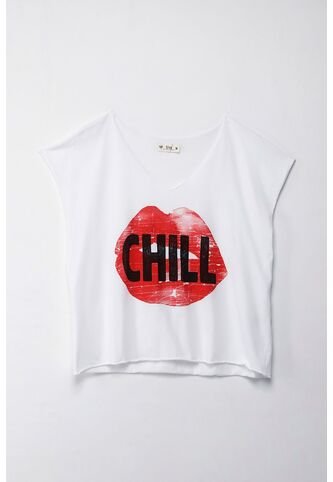 Tennis Camiseta Boxy Fit Amplia Blanca Para Mujer Tennis