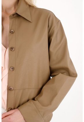 Tennis Abrigo En Cuero Sintético Clásico Café Para Mujer