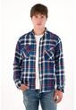 Tennis Camisa Manga Larga Con Diseño A Cuadros Multicolor Con Textura Lisa Para Hombre de Tennis