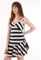 Vestido Corto Con Diseño A Rayas Para Mujer de Tennis