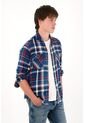 Tennis Camisa Manga Larga Con Diseño A Cuadros Multicolor Con Textura Lisa Para Hombre de Tennis