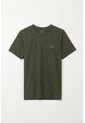 Tennis Camiseta Básica Manga Corta Verde Con Detalle Fruncido Para Hombre de Tennis