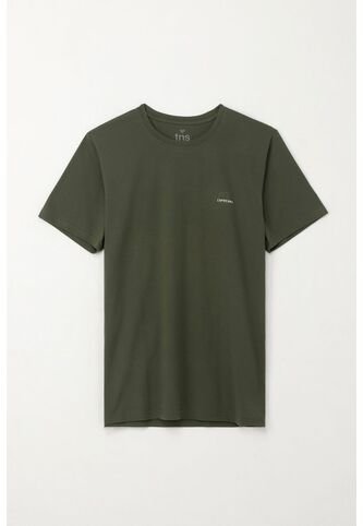 Tennis Camiseta Básica Manga Corta Verde Con Detalle Fruncido Para Hombre Tennis