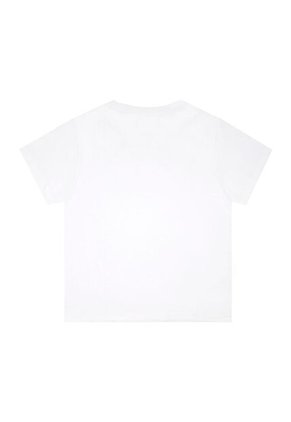 Tennis Camiseta Blanca Manga Corta Con Estampado Con Textura Lisa Para Mujer