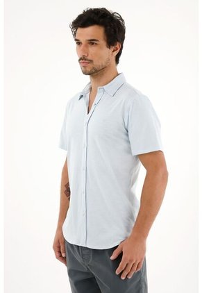 Camiseta Azul En 100% Algodón Para Hombre