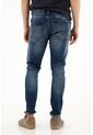 Tennis Jean Súper Skinny Tiro Medio Azul Para Hombre de Tennis