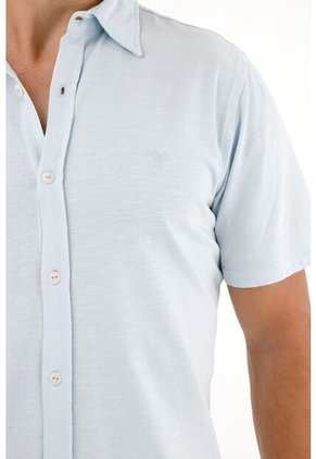 Camiseta Azul En 100% Algodón Para Hombre