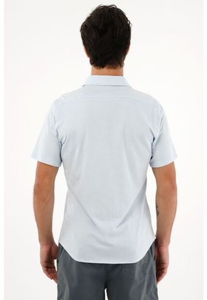 Camiseta Azul En 100% Algodón Para Hombre