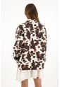 Tennis Chaqueta Cow Print De Botones Para Mujer de Tennis